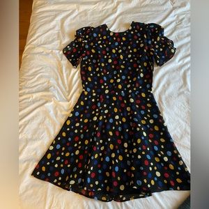 Reformation Fiesta Polka Dot Mini Dress